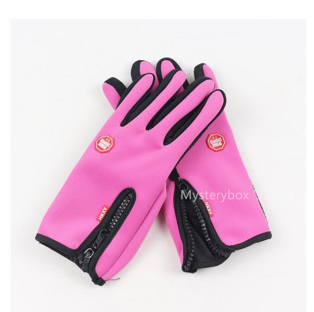 kind of Touch screen glove cold proof men women Sports Gloves fleece thickened Winter outdoor riding warm waterproof Training Mysterybox 's store