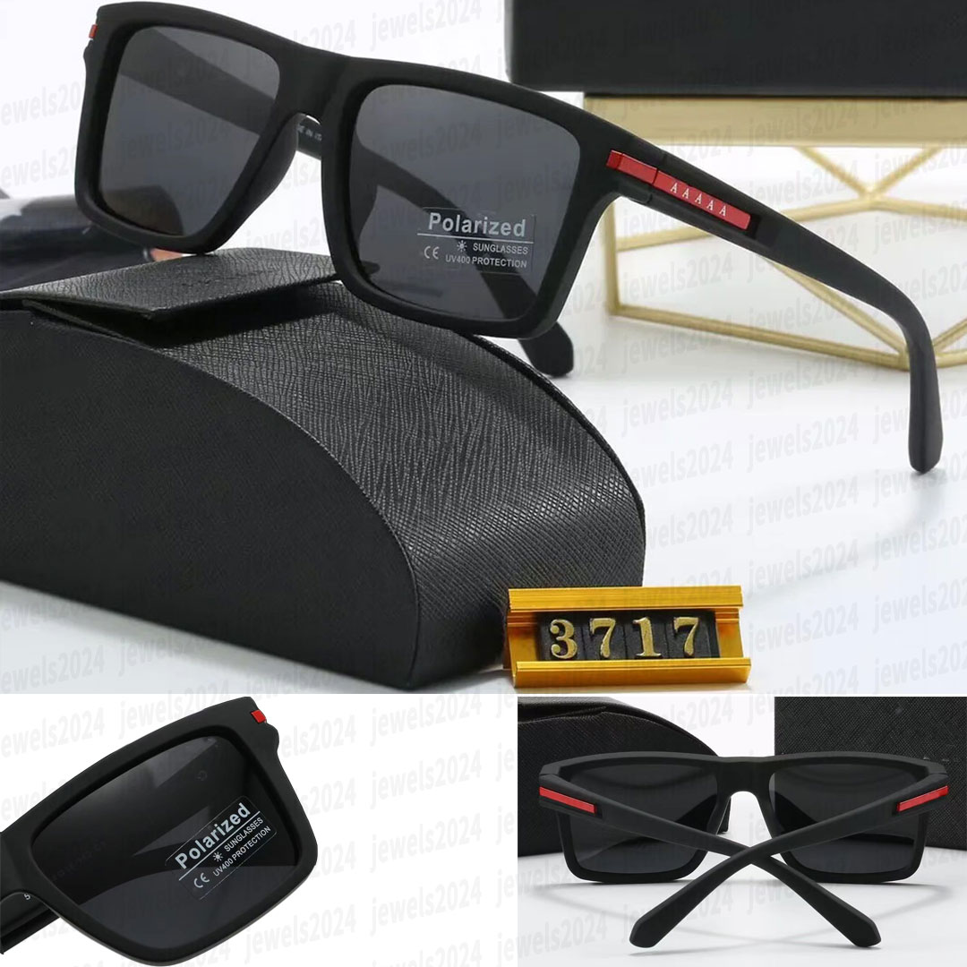 High quality polarized sunglasses 2025 fashionable luxury designer black/white glasses for men and women with box