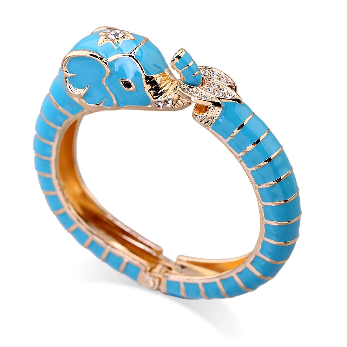 HAHA TOTO Trend Statement Short and Fat Animal Elephant Sleeve Bracelet Enamel Bracelet Womens Gold Plated Bracelet Party Jewelry 250109