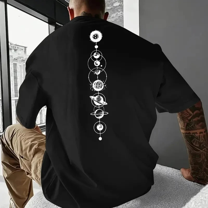 Mens Pure Cotton Soft Clothes Summer Vintage Y2k Funny Tops Harajuku Comfortable Oversized Social Short Sleeve T Shirts 250109