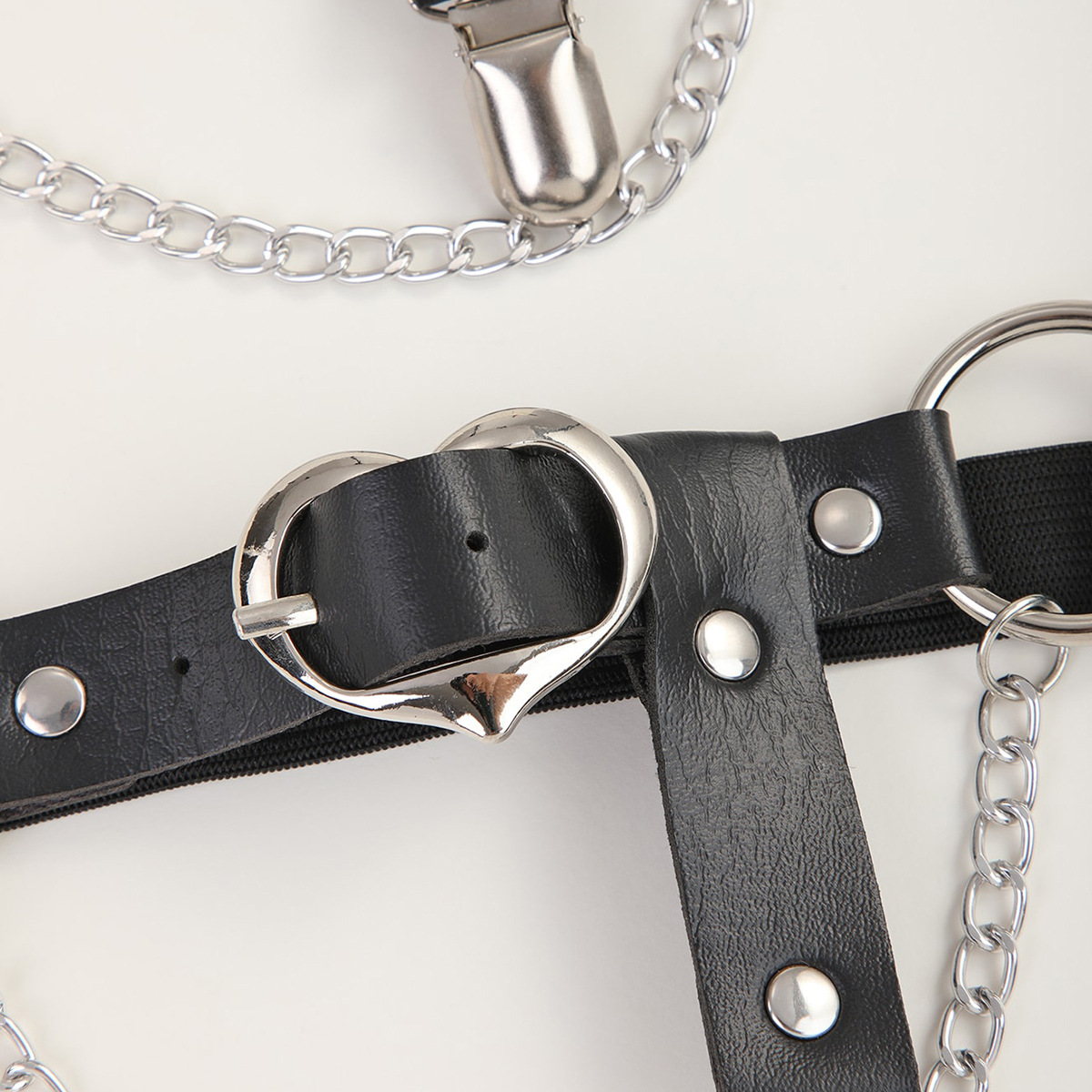 Stage Wear Dance Accessories Garter belt accessories single set love punk style leg ring metal buckle sock clip