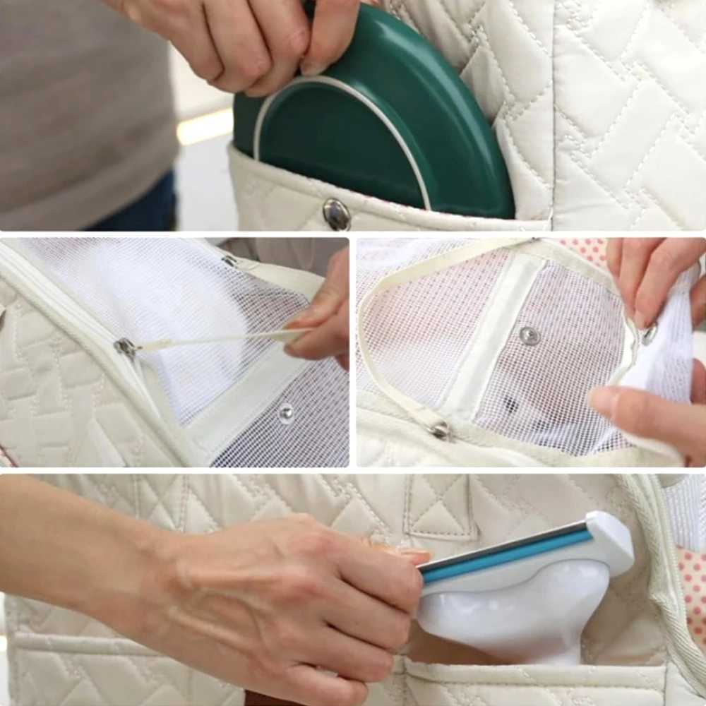 Pet cat carrying bag Escape free portable multifunction pet bag Large capacity breathable crossbody bag portable soft bag 01XJ250113 S25917