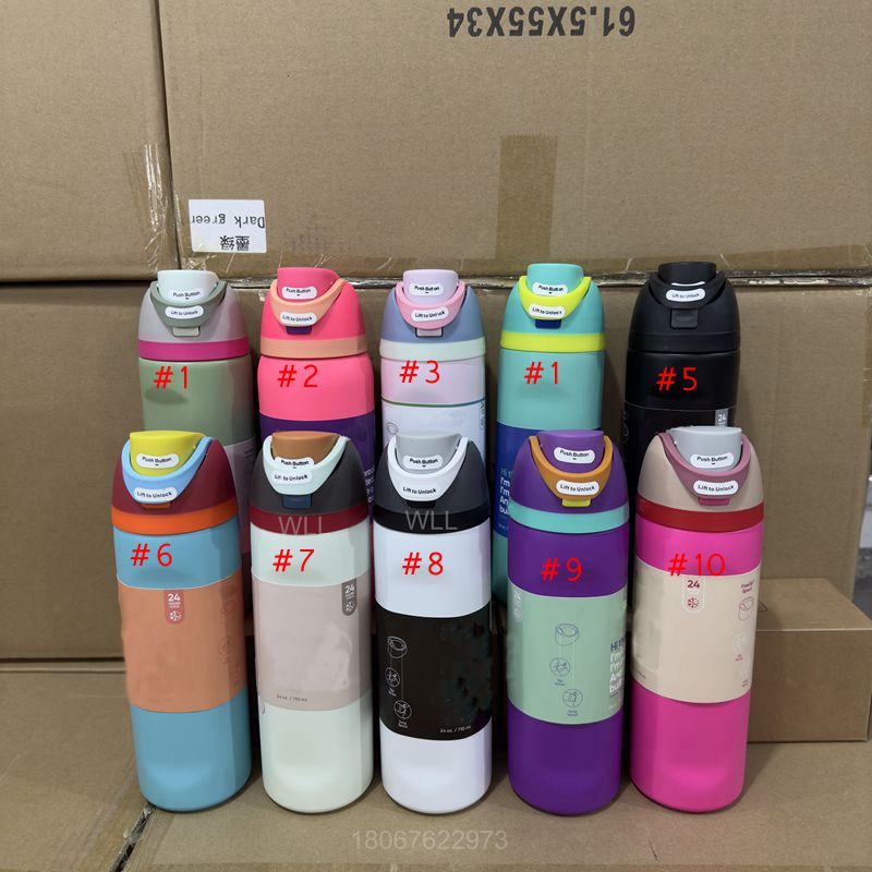 24oz 32oz Double Wall Insulated la Sports Water Bottle Stainless Steel vacuum WLL2515