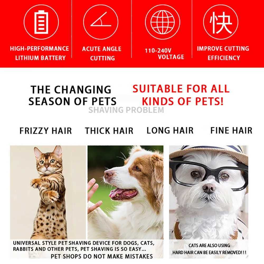 Cat Grooming Tools Dogs cats hairdressers beauty pet razors full set of H250113 MVUE