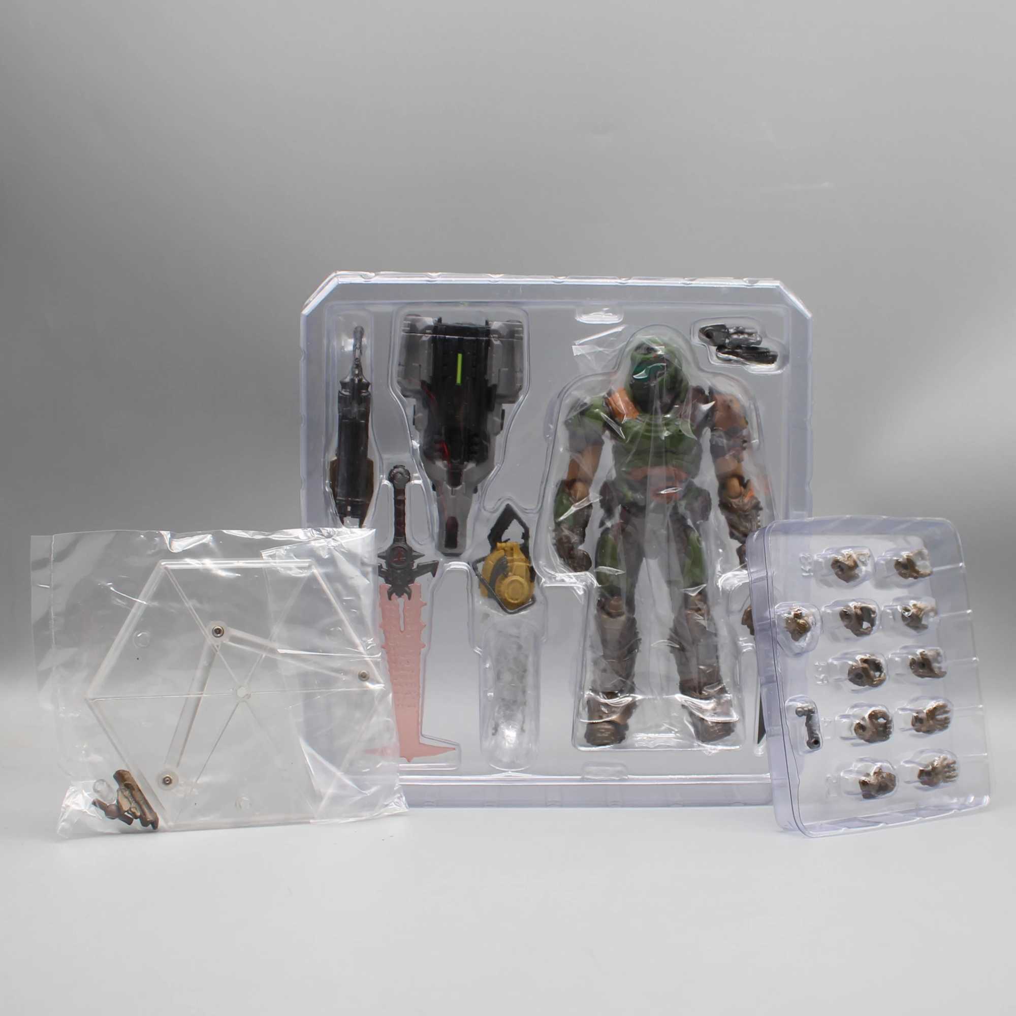 17cm Figma SP-140 Doom Slayer Eternal Action Figure Collection Model Statue Anime Destroy Warrior Doom Movable Figurine Toy Gift W250114