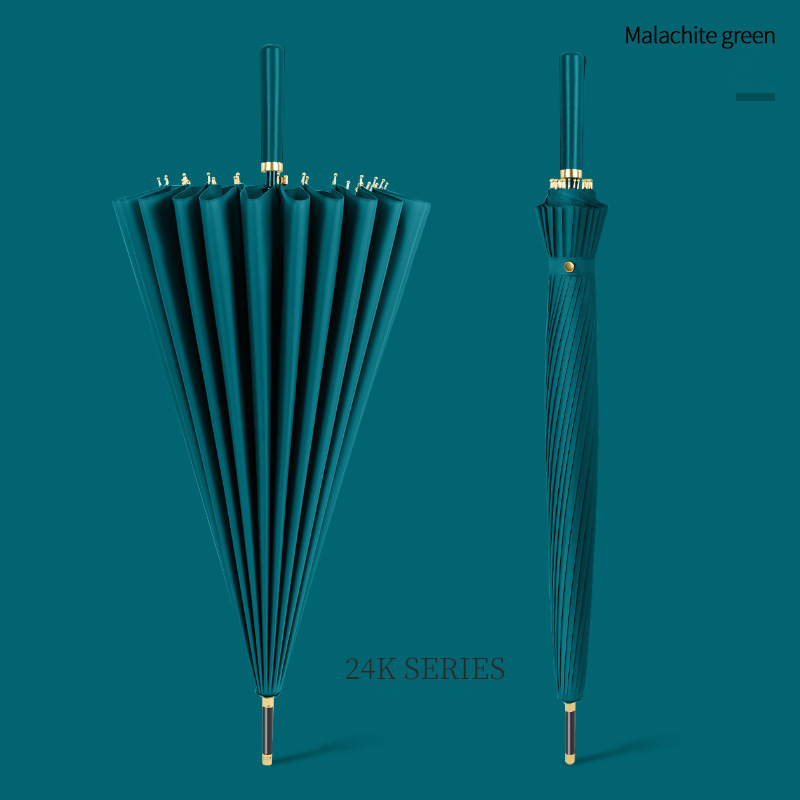 Durable Long Handle Auto Open Straight Rod Umbrella - Customizable Print for Advertising Use