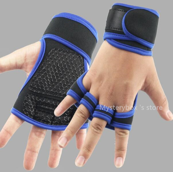2025 Gym weightlifting gloves men's women's wristbands anti slip half finger exercise horizontal bar pull up anti cocoon Mysterybox 's 