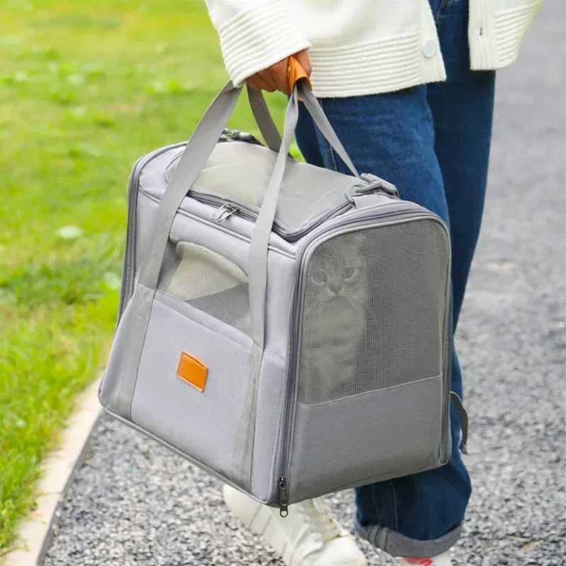 Foldable Portable Pet Transport Bag Soft Cat Carrier Dog Travel Backpack Pet AccessoriesXJ250113