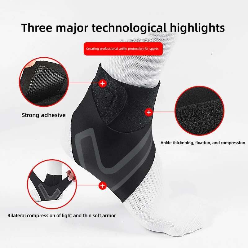 Ankle Support Brace For Sports, Protection Foot Bandage, Elastic Free Adjustment, Sprain Prevention, Fiess Guard Band