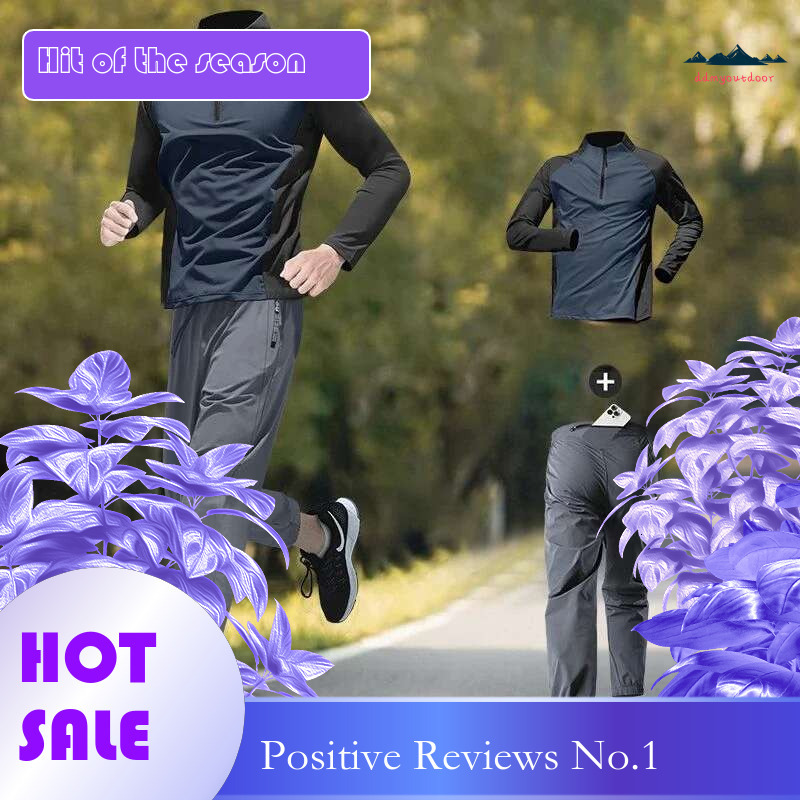 Ddmyoutdoor China Domestic Marathon Running Long Sleeve Quick Dry Top Training Pants Autumn Winter Fiess With Phone Pocket Men S Sportswear Set