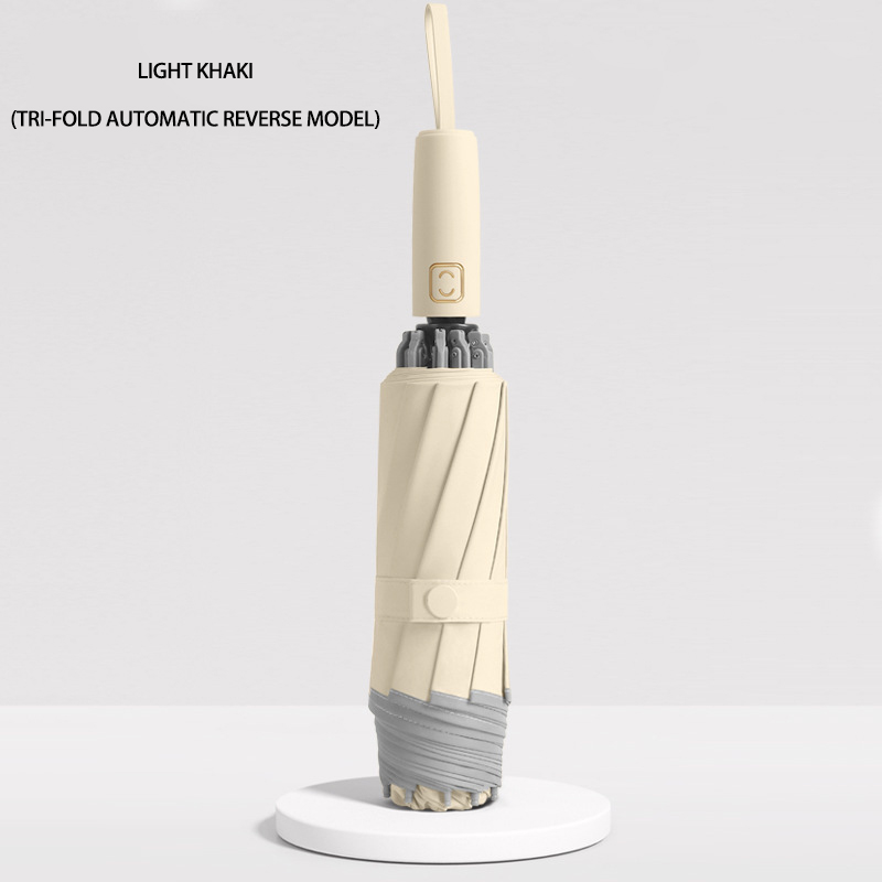 Business Umbrella with Safety Features - Automatic Operation, Reflective Strip, Multipurpose Use, Ideal Promotional Gift