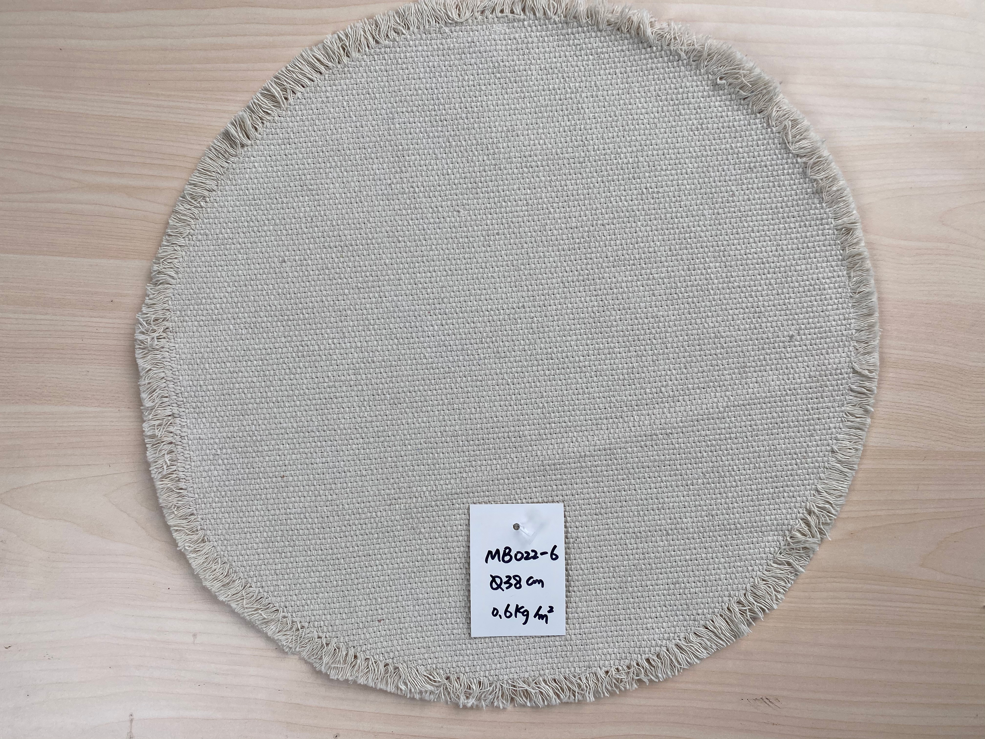 Handwoven Thick Cotton Table Mat for Dining Eco Friendly Handcrafted Heavyweight Cotton Kitchen Mat