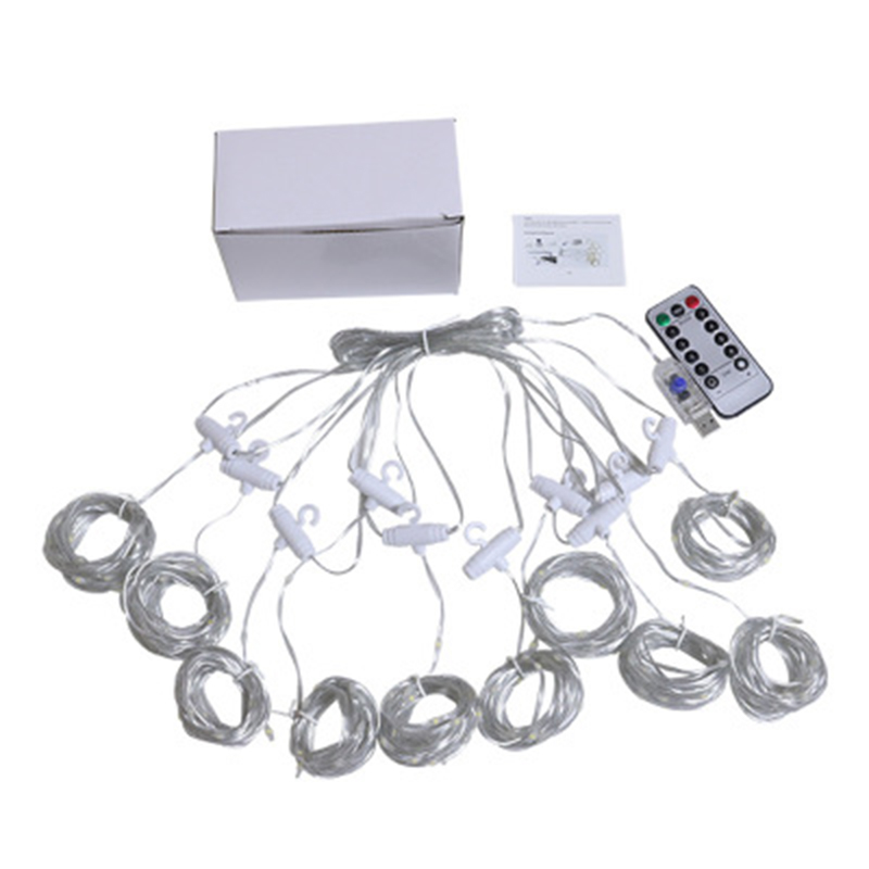 Illuminated LED Christmas Gift Box - Festive Decorative String Lights Included