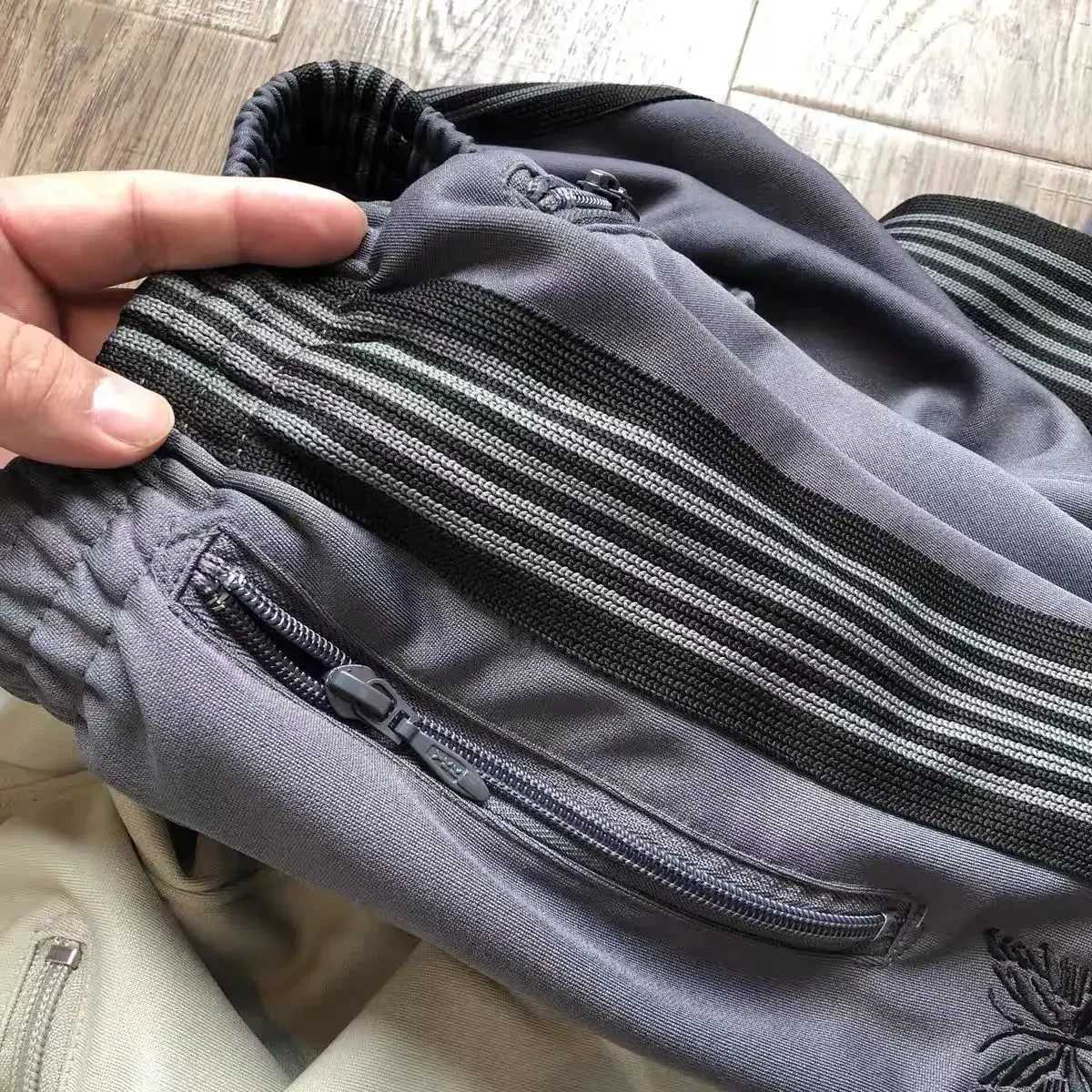Similar All Black Pants 2024 Men Women 1 1 High Quty Embroidered Butterfly Track Straight Trousers X250113