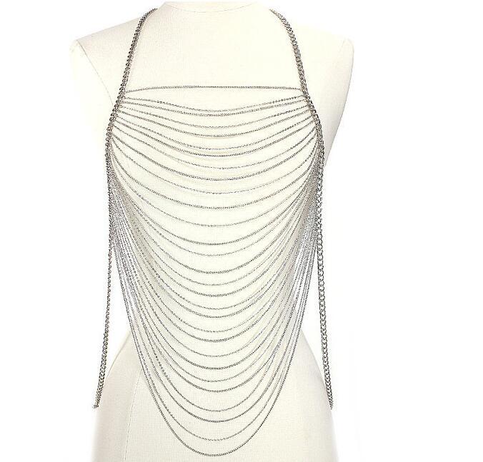 Stage Wear European And American Body Chains Multi-Layered Bikini Body Chains