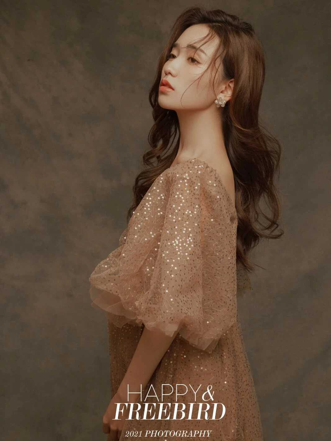 The new Sparkly Sequence chiffon maternity gown dance gown photography props for 2023 W250113