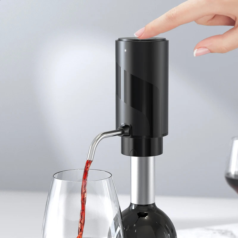 Rechargeable Electric Wine Aerator Dispenser Onetouch Automatic Decanter Intelligent Bar Accessories Tool 250106