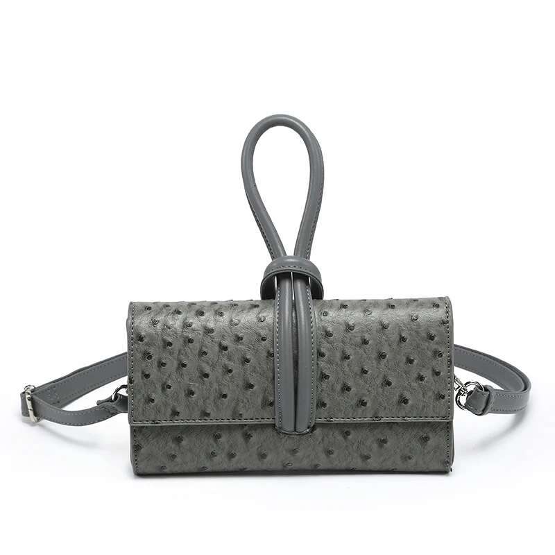 New Arrival Handbag Women Ostrich Pattern Brand Designer Ins Tote Crossbody Shoulder Bag - view 3