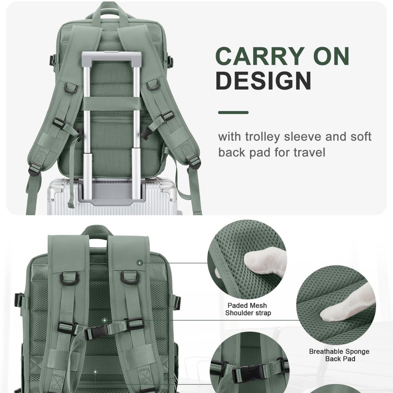Likros Travel Backpack Cabin Bag Ryanair Flight Portable Expandable Anti theft New Laptop 240913
