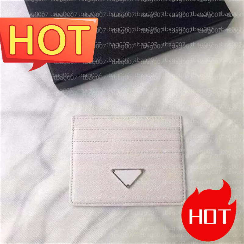 Designer Card Pack purse charm Re-Edition Multicolor Triangle Card Holder Purses Wallets Vintage Leather Wholesale Holders Coin Key Pouch Bags Fashion Trends 643