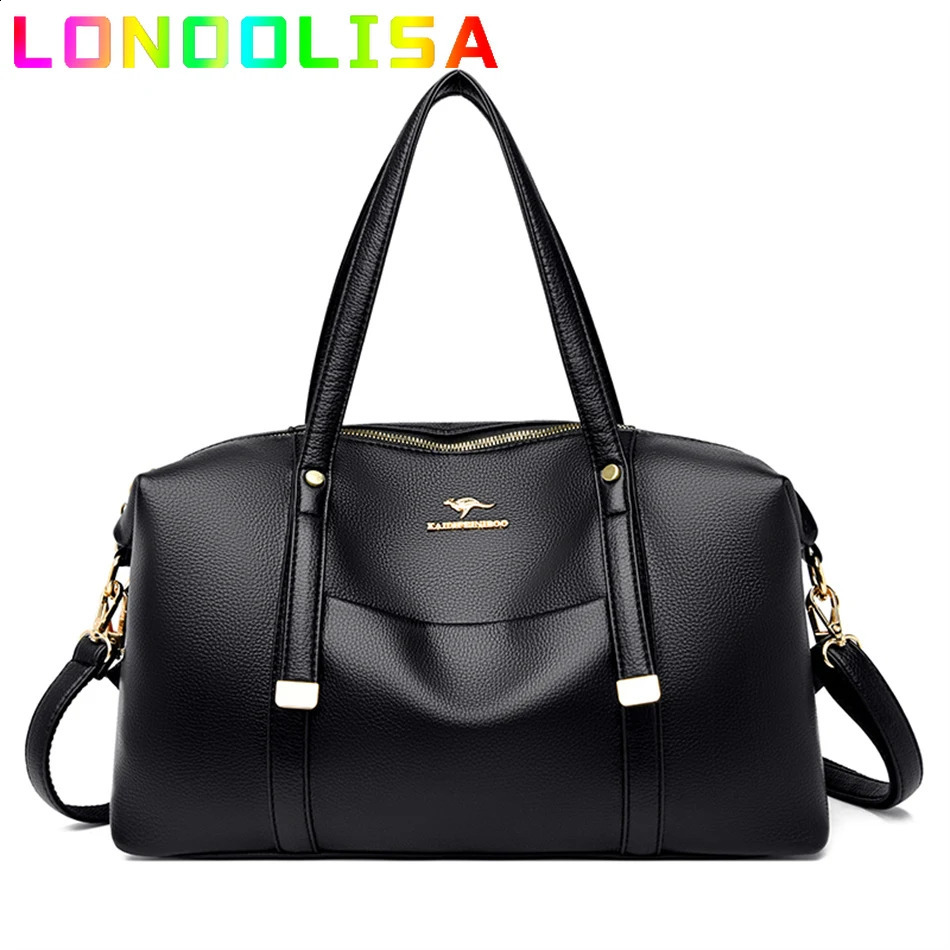 Genuine Casual Tote Bag Soft Leather Large Capacity Handbag Womens Bag 2024 Shoulder Crossbody Bat Bag Sac A Main 250305