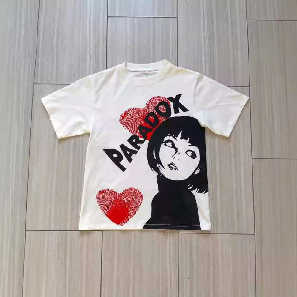 Cotton Summer Anime Characters Love Printing Leisure Outdoor Commuting Versatile Short T