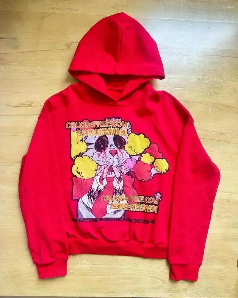 Women's Hoodies Harajuku Drolandmiller Hip Hop Goth Women Gothic Punk Streetwear Tops Grunge Sweatshirt Oversized Hoodie Clothes