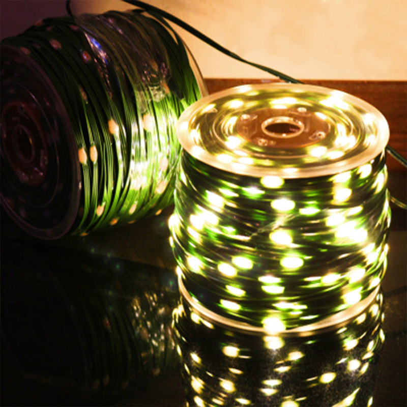 Eco-Friendly Weatherproof Solar LED Strips with Durable Rubber Casing - Outdoor Lighting Solution (24V)