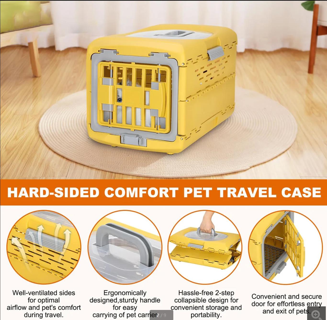 Pet Outdoor Folding Air Crate Pet Outdoor Crate Folding Portable Cat Car Bag Dog Outdoor Carrying Crate New Pet Crate