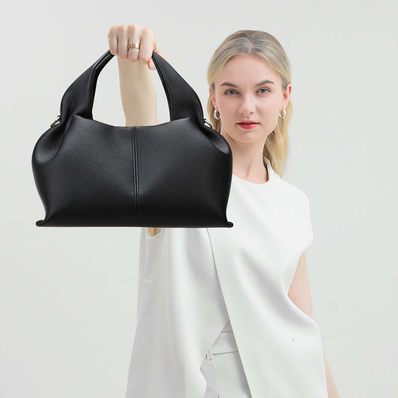 Women's Bags handbag Cloud autumn winter fashionable soft leather handbag, simple and versatile commuting bag, women's high-end sense, large
