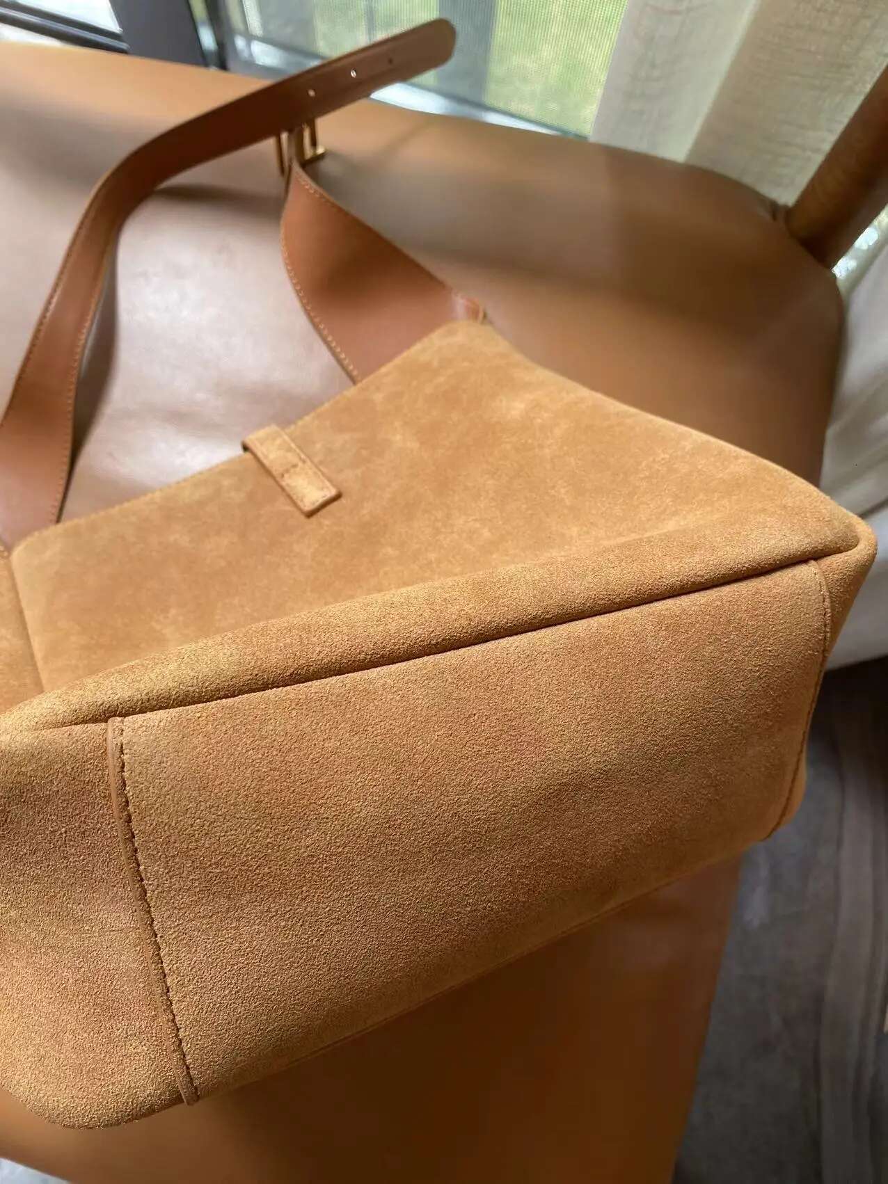2024 Fall Winter Collections Women's Genuine Suede Leather Fashion Designed Shoulder Bag Lady's Purse Camel Bucket Bolsa