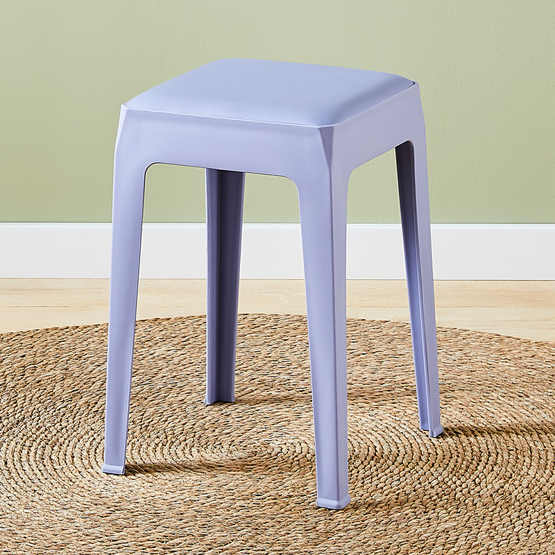 0127 Plastic stools can be stacked for home use, thickened round stools, dining chairs, square stools, restaurant guest spare stools