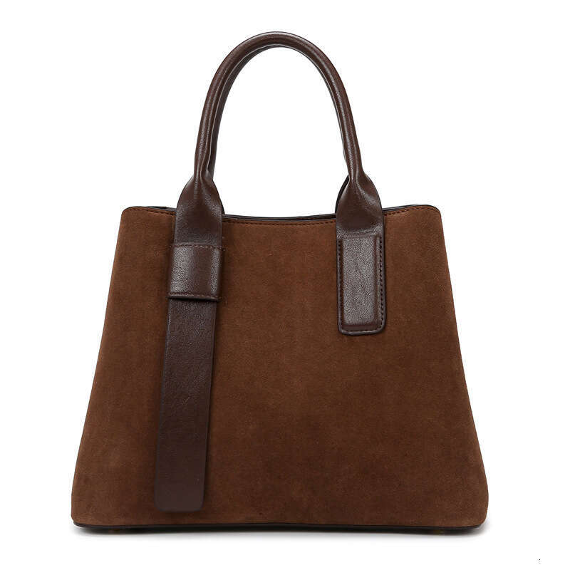 Women's Bags handbag Handbag autumn and winter new matte shoulder large capacity simple commuting bag, high-end soft leather women's bag