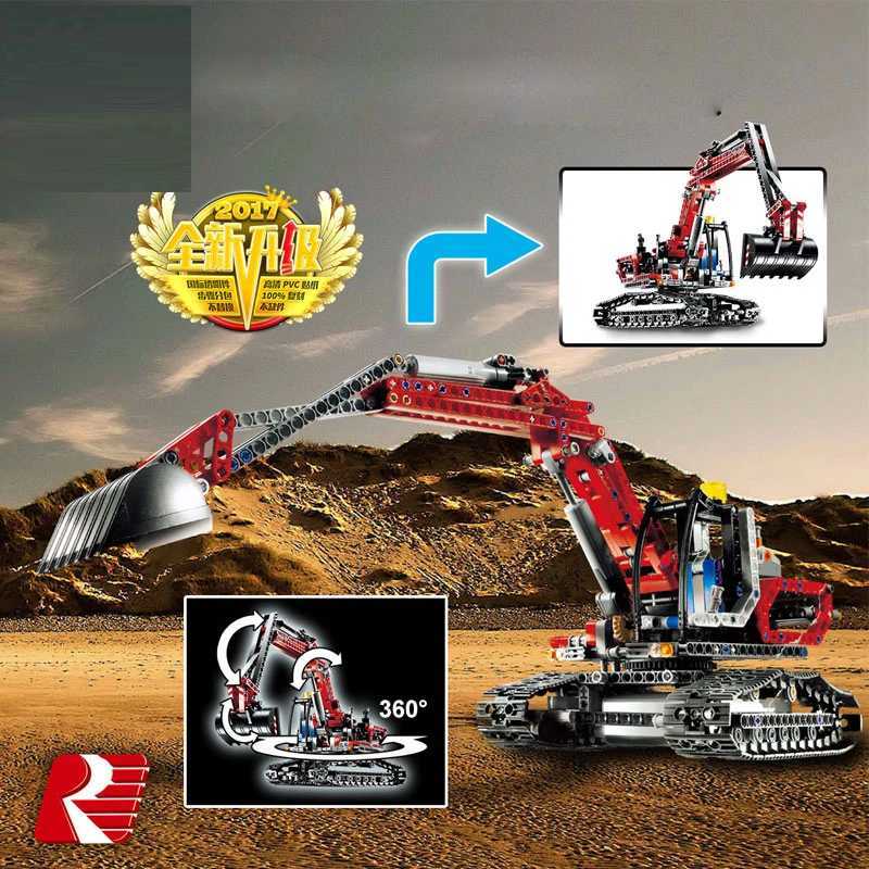 Free shipping 760pcs High Tech Excavator Building Compatible With 8294 20025 90022 Bricks Model Toys Builidng Blocks For Children Gift