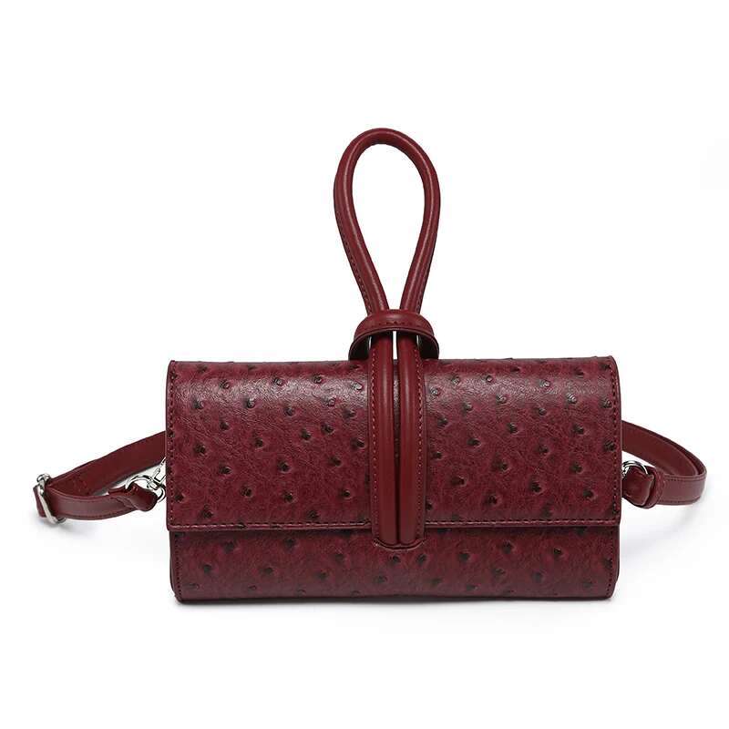 New Arrival Handbag Women Ostrich Pattern Brand Designer Ins Tote Crossbody Shoulder Bag - view 7