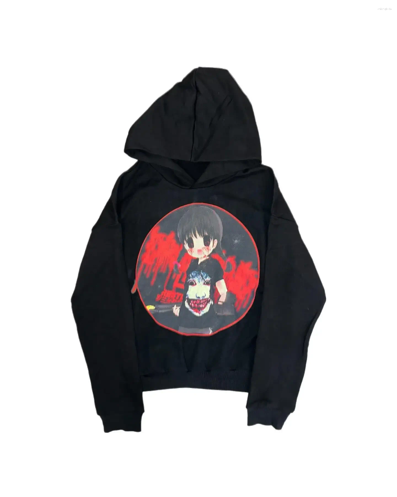 Women's Hoodies Harajuku Drolandmiller Hip Hop Goth Women Gothic Punk Streetwear Tops Grunge Sweatshirt Oversized Hoodie Clothes