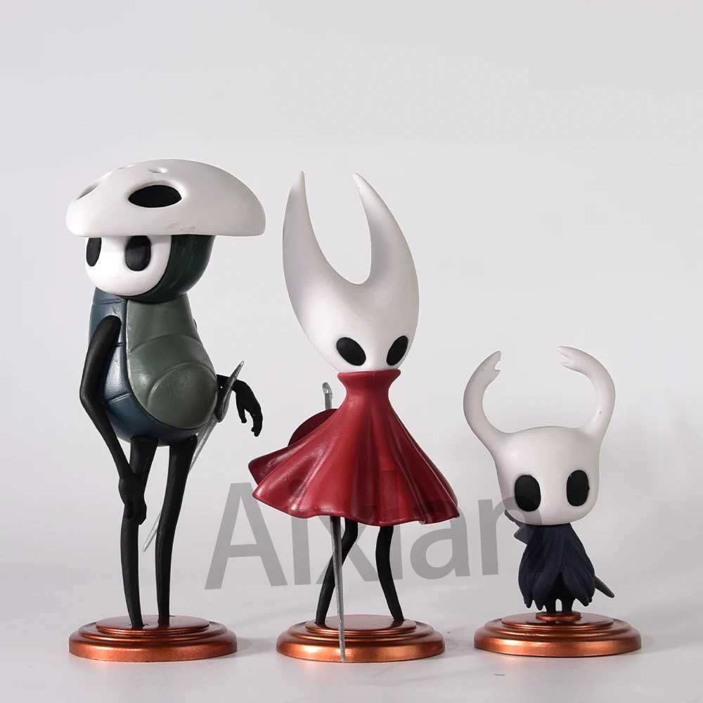 3pcs/set Hollow Knight Toys Anime Game Figure The Knight Action Figure Hornet/Quirrel Figurine Collectible Model Doll with Box W250114