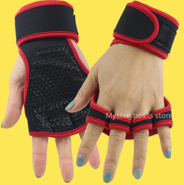 2025 Gym weightlifting gloves men's women's wristbands anti slip half finger exercise horizontal bar pull up anti cocoon Mysterybox 's 