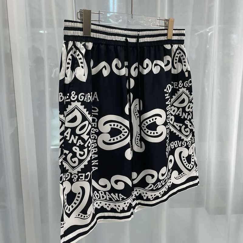 Mens Trendy Summer Fashion Casual Loose Breathable Beach Pants Versatile Summer Clothes Five Quarter Printed Mens ShortsXJ250114