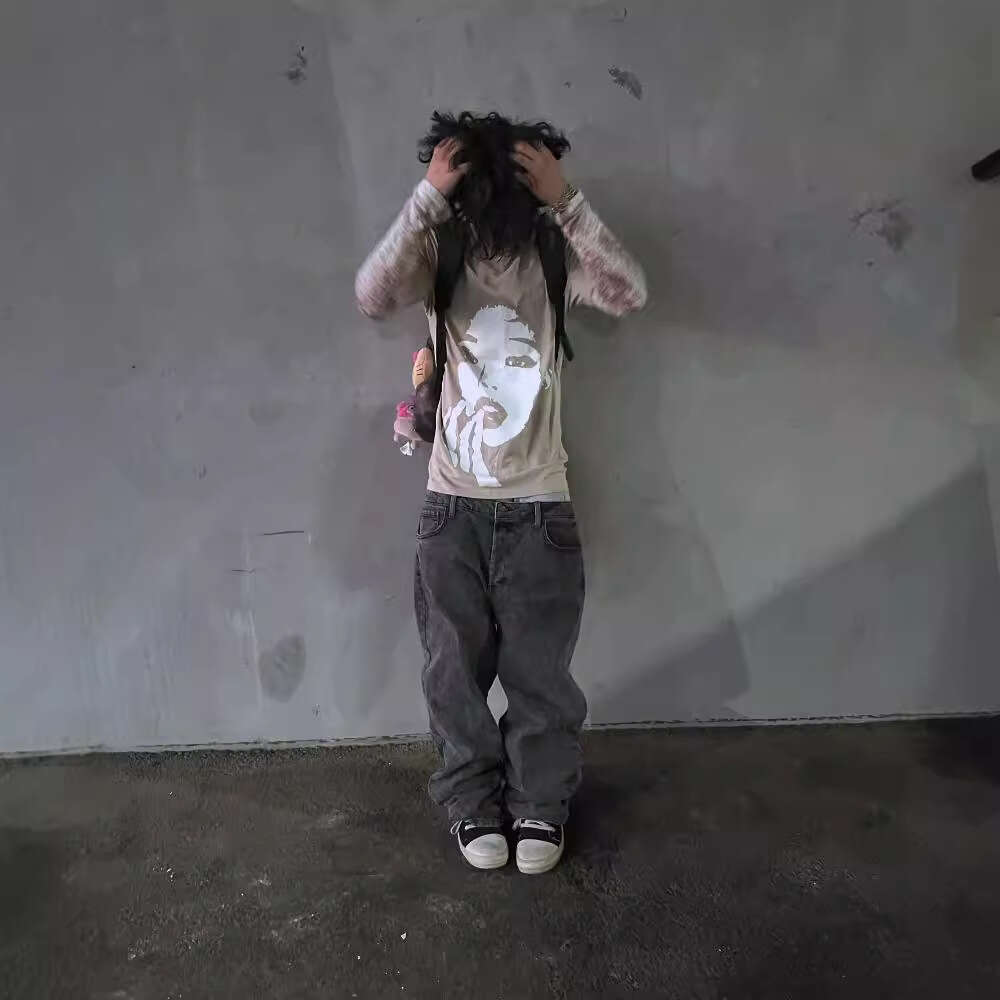 Personalized design, portrait printing, 3D three-dimensional patterns, multiple colors, summer casual loose fitting men's and women's tops