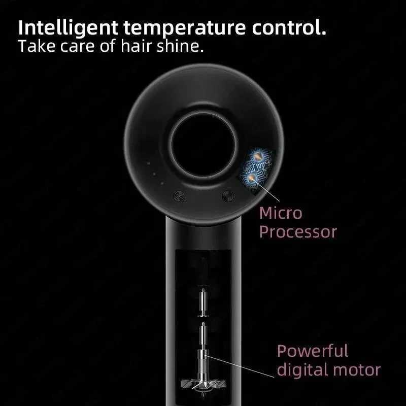 1.8m Professional Leafless Negative Hair Care Quick Home Powerful Hairdryer Constant 200Million Anion Blow Dryer W250114