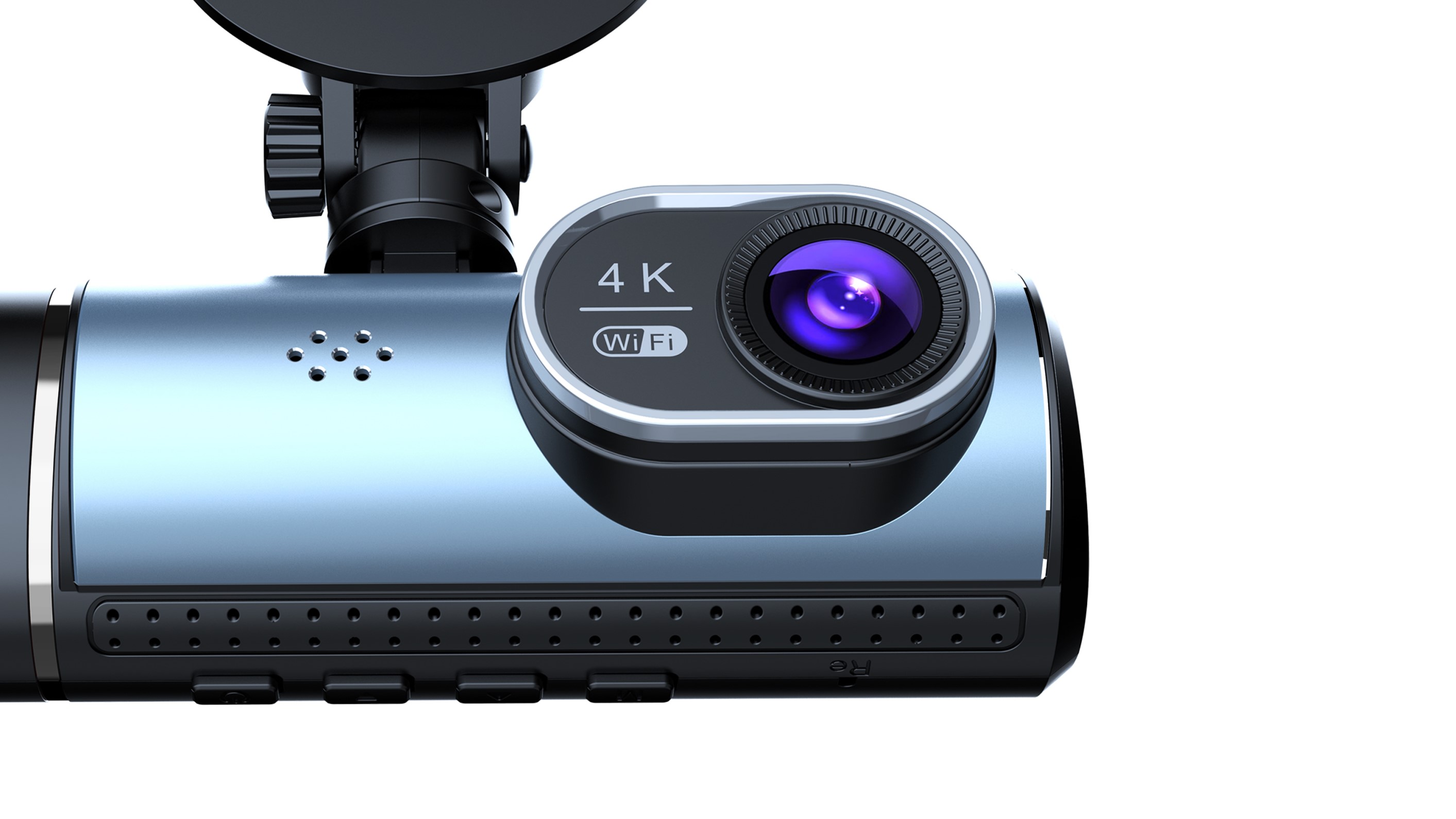 3 Lens Dash Camera Car DVR Cameras Mini Hidden Video Recorder Front and Rear View Vehicle Cabin Dash Cam Recording 4K WIFI D55