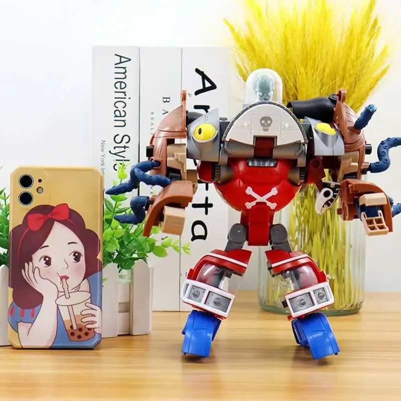 Plants vs. Zombies Robot Melon-counter Chomper Action Figure Model Set PVC Deformation Doll Toys for Kids Gift W250114