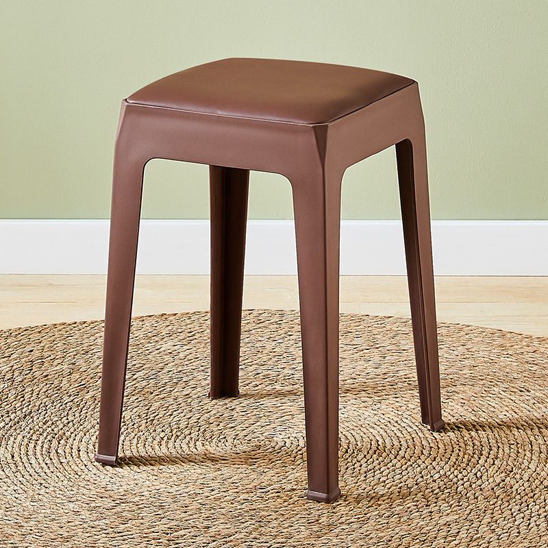 0127 Plastic stools can be stacked for home use, thickened round stools, dining chairs, square stools, restaurant guest spare stools