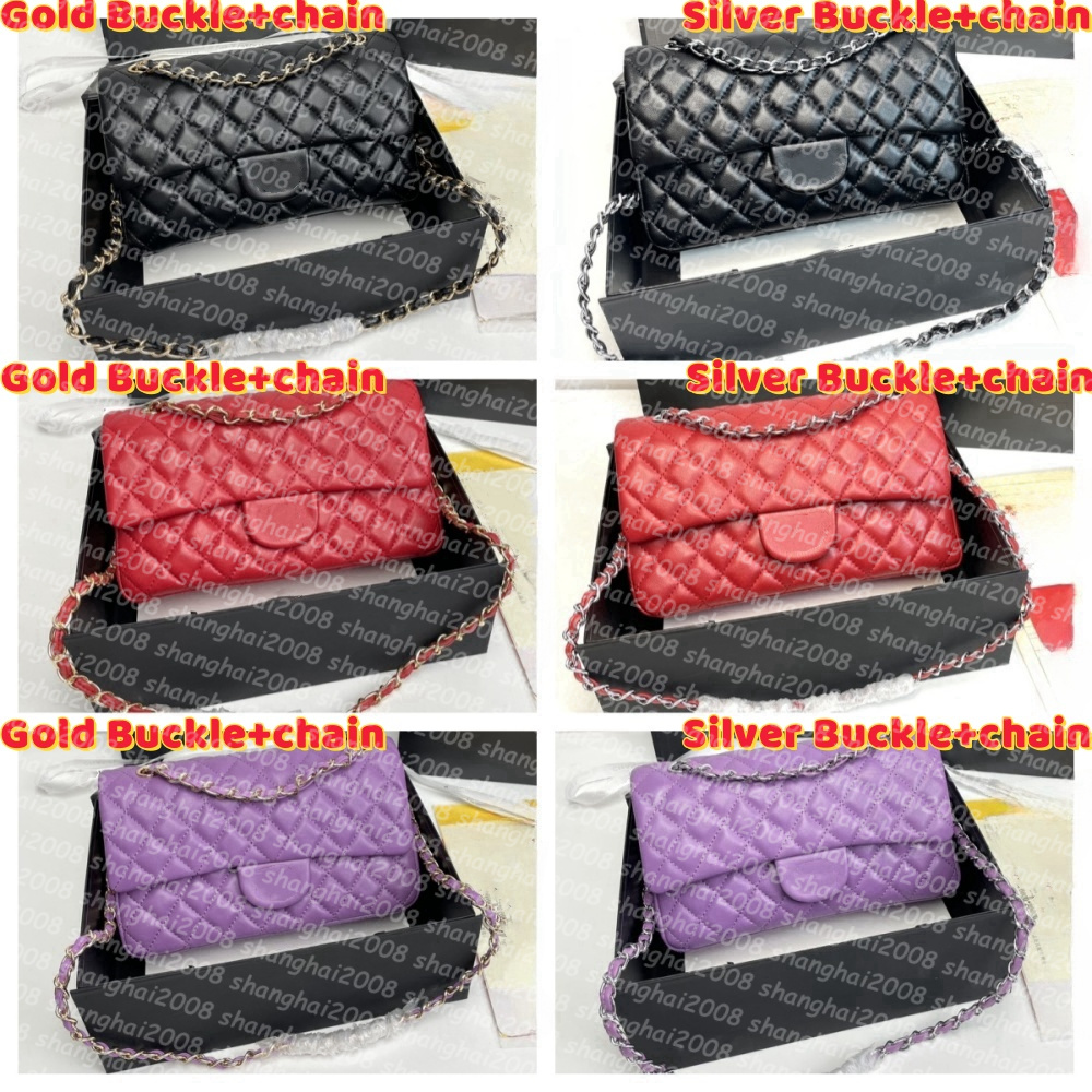 (Choose the Pics not decription) Luxurys Designers Gold/Silver Buckle Chain Shoulder Bags Handbags Size 25cm F1112
