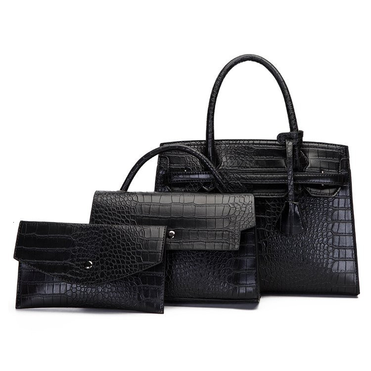 Free Shipping New Designer High-quality Genuine Leather Women's High-end hot Crocodile Pattern Large Capacity Shoulder Bag Handbag