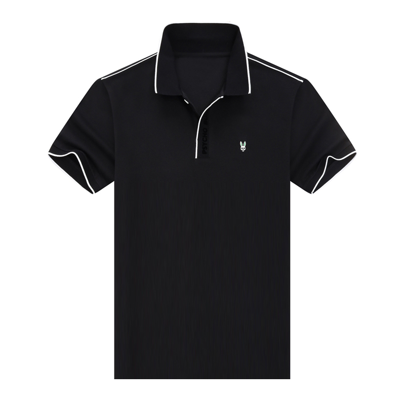Bunny Polo Shirt Mens Designer T Shirts Golf tshirt American High Street Business Tees Trendy Cotton Streetwear Casual Sports Golf Clothes Short Sleeve Size M-3XL