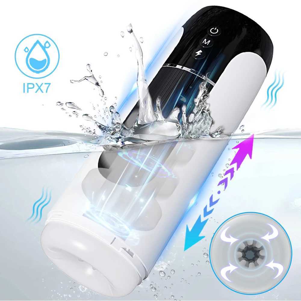 Automatic Thrusting Male Masturbation Cup Rotation Penis Oral Sex Mane Masturbator Cup Vagina Sex Toys for Men Adult GoodsW250114