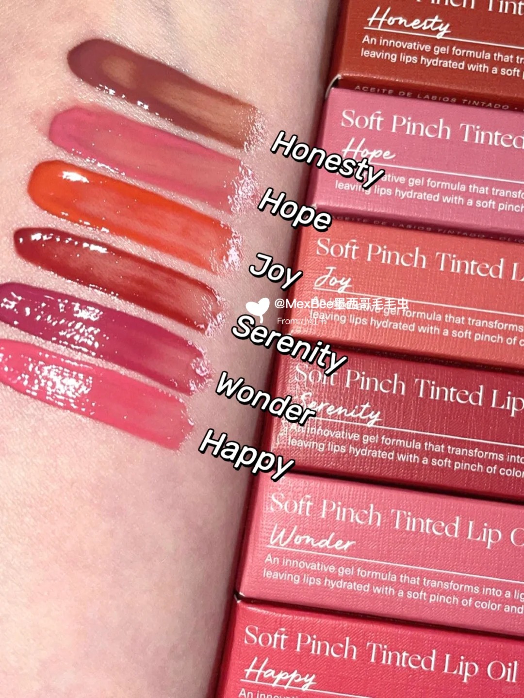 Rare Beauty By Selena Gomez Soft Pinch 1 Tinted Oil 3Ml Liquid Lipstick Lipgloss Honesty Serenity Hope Balm Long Lasting Moisturizing Glaze Lip Gloss 