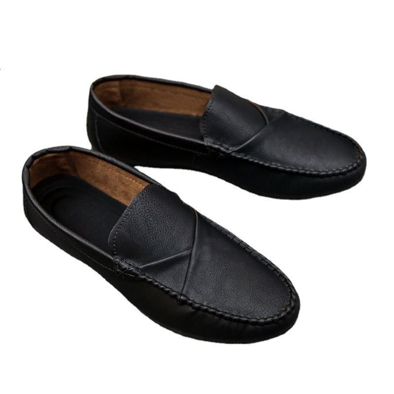 Summer Loafers Men's Leather Casual Trend British Shoes